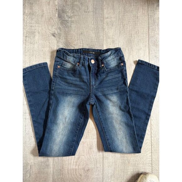 Joes Jeans Youth Size 10 Skinny Fit Denim‎ Pants Distressed Wash Blue Stretch - Picture 2 of 4